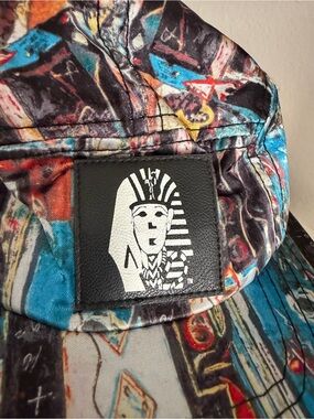 Graphic Multi-Color 5-Panel Last Kings Hat with Pharaoh Patch
